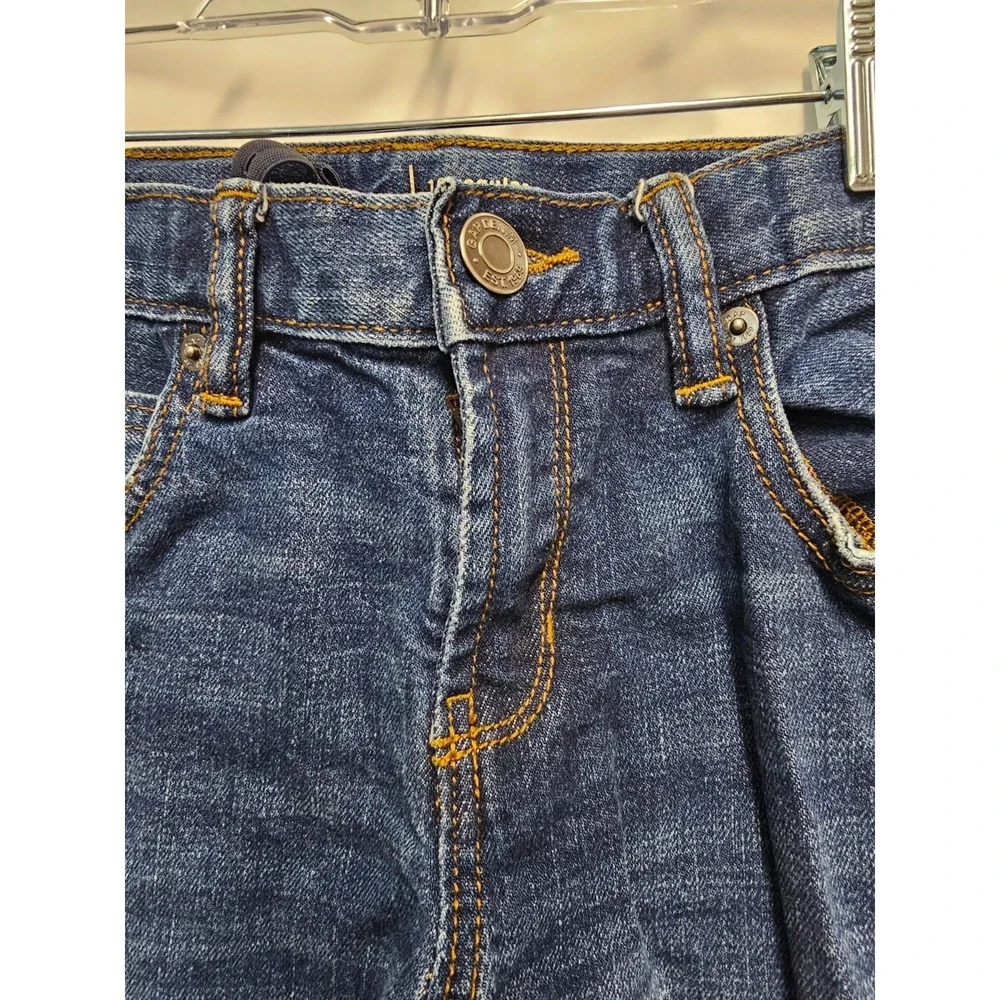 Gap Kids‎ straight adjustable waist dark wash with pockets jeans size 10